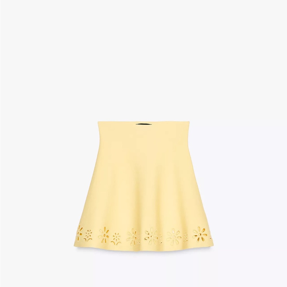 Zara Sunny Yellow Skater Skirt